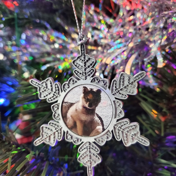 Metal Snowflake Christmas Ornament Custom Made - Picture 10 of 11